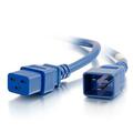 C2G 10 ft. 12AWG Power Cord - IEC320C20 to IEC320C19 - Blue 17750
